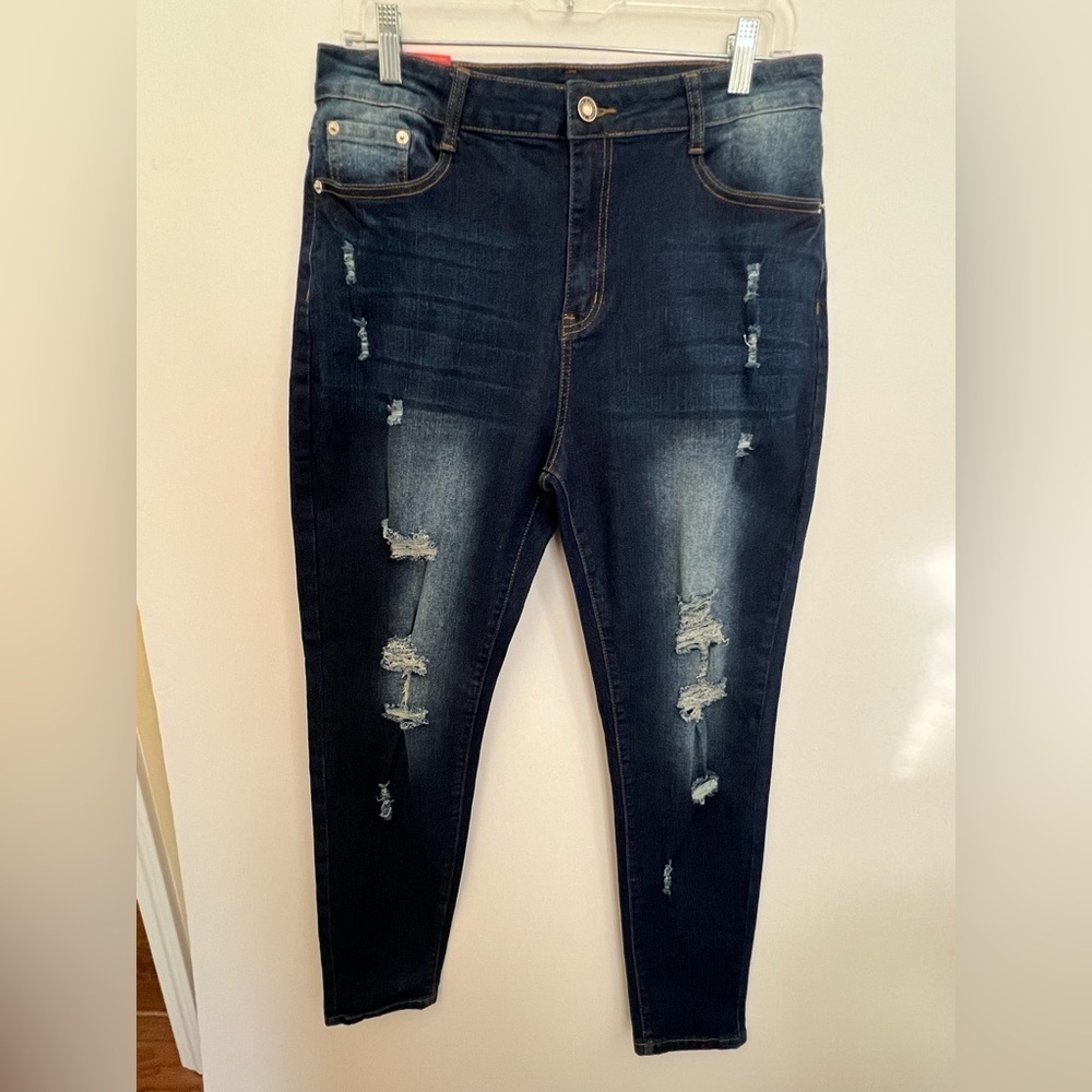 JEANS BRAND WOMEN’S JEANS SIZE 16. DARK INDIGO NWT